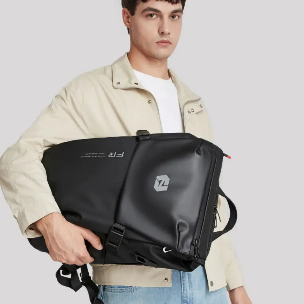 Sac à dos ville imperméable Hydra avec grand sac noir en toile robust