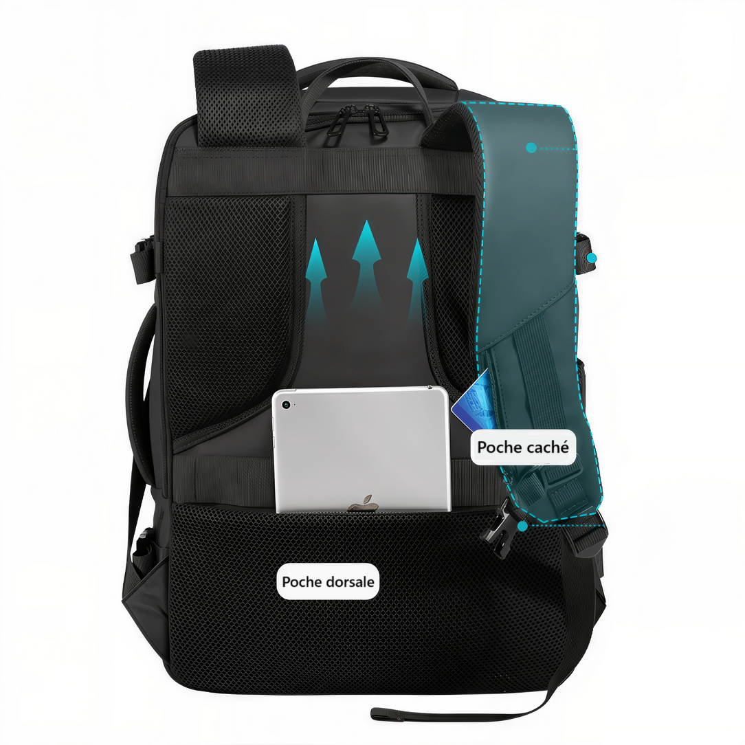 Sac à dos voyage RoamPack 40l avec ventilation et multiples poches
