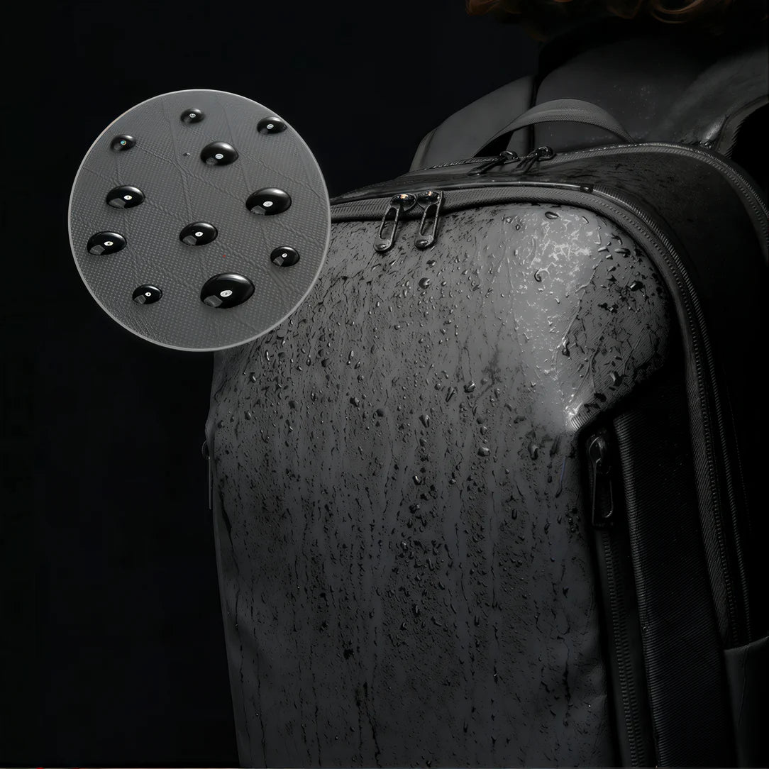 Sac à dos waterproof ordinateur ergonomique ErgoLink, gris résistant à l’eau
