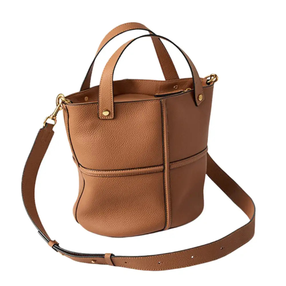 Sac à main bandoulière en cuir marron avec sangle pour un style chic et pratique