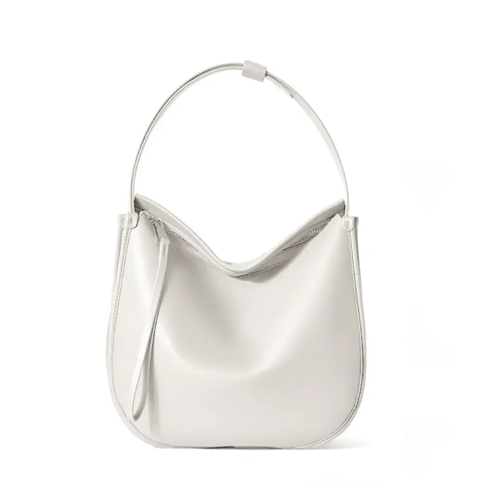 Sac à main chic en cuir blanc, sac à main Vélia pour un style main chic