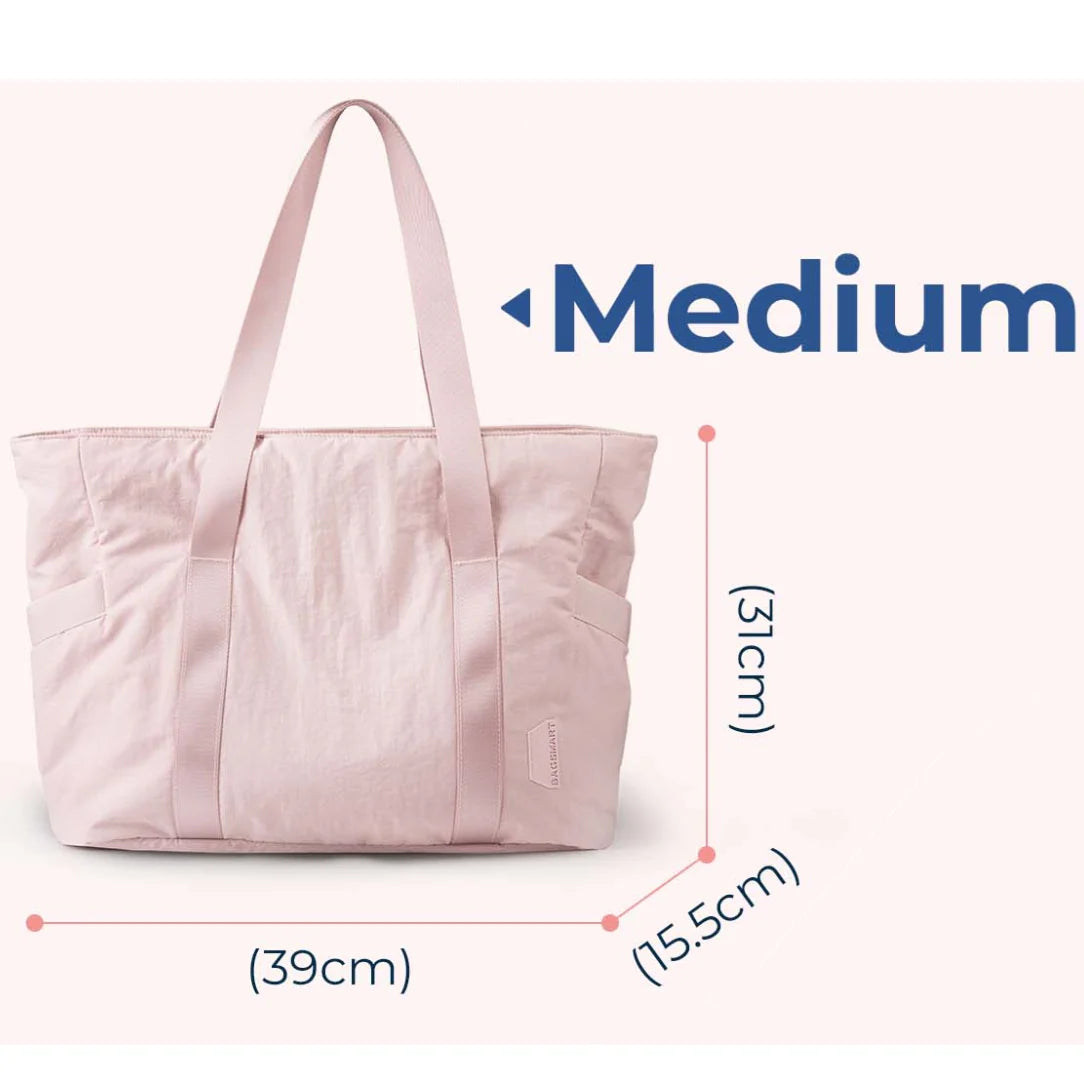 Sac à main de cours lycée rose avec dimensions, moderne et pratique pour l’école