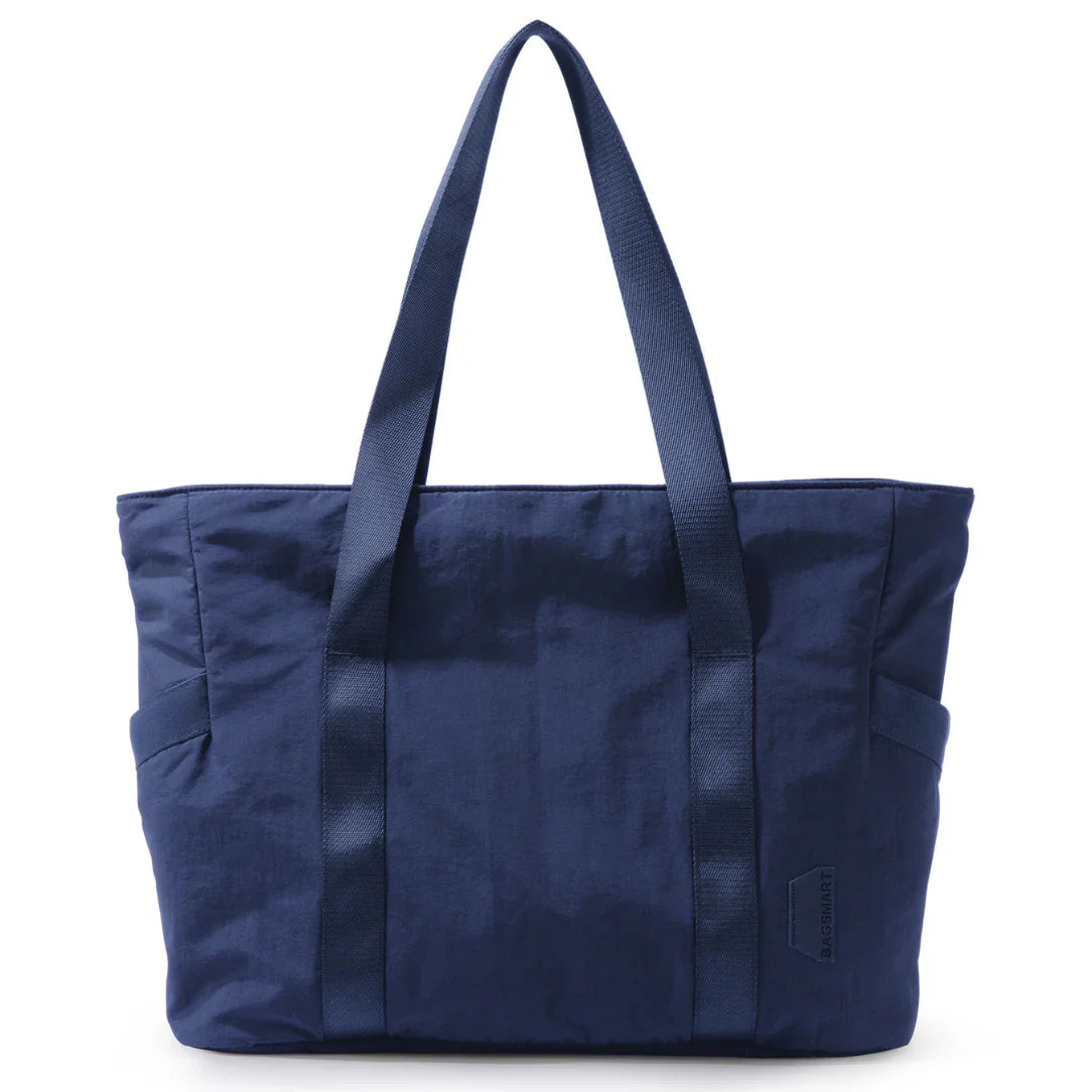 Sac à main de cours lycée en bleu marine, parfait pour étudier et transporter vos affaires