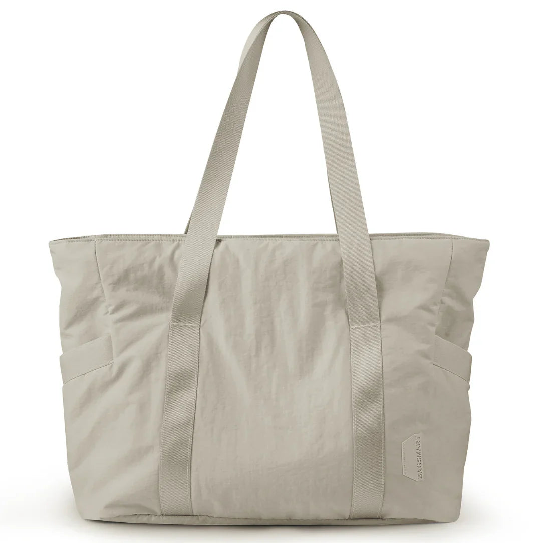 Sac à main de cours lycée Beige avec bandoulière pour femme Moderna