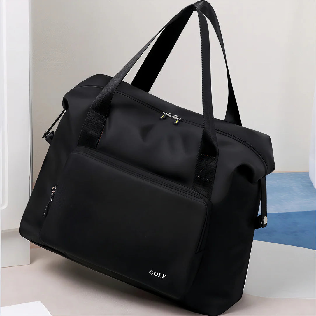 Sac à main de voyage noir Valmir avec golf duffel bag élégant et pratique