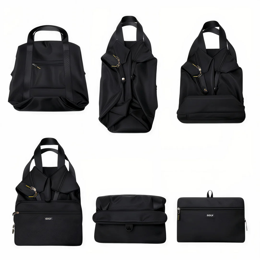 Sac à main de voyage en noir convertible, pratique sac à main pour voyager