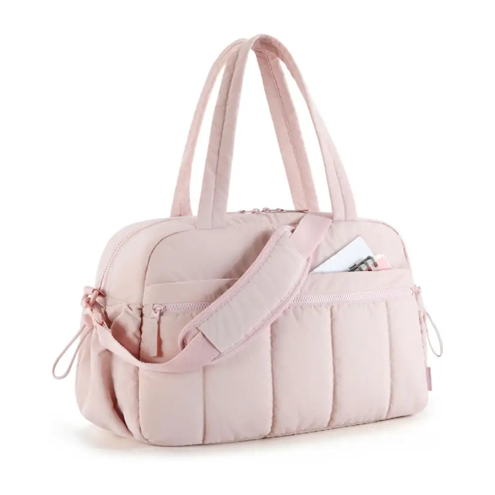 Sac à main d’école rose rembourré, pratique et élégant pour la main d’école