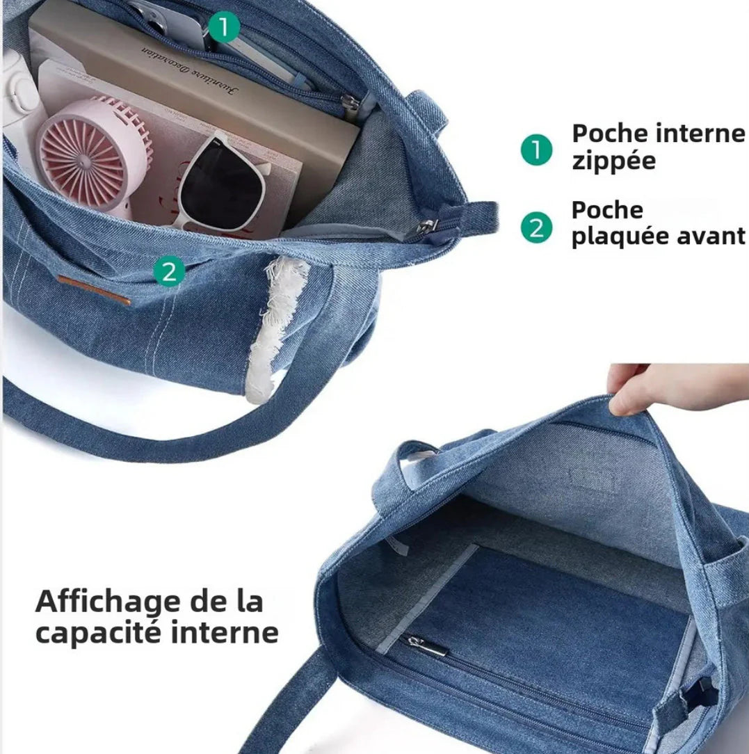 Sac à main en jean - denim