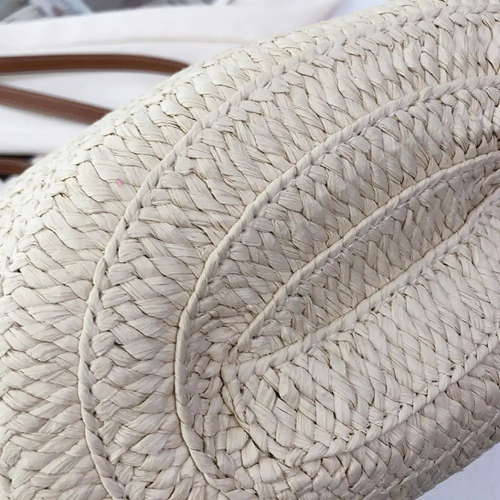 Sac à main en paille Serena, sac à main en paille tressée élégant et naturel