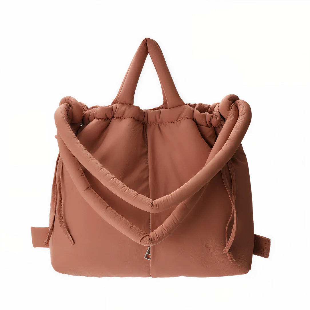 Sac à main modulair avec sac à main puffy saumon-colored pour un style tendance