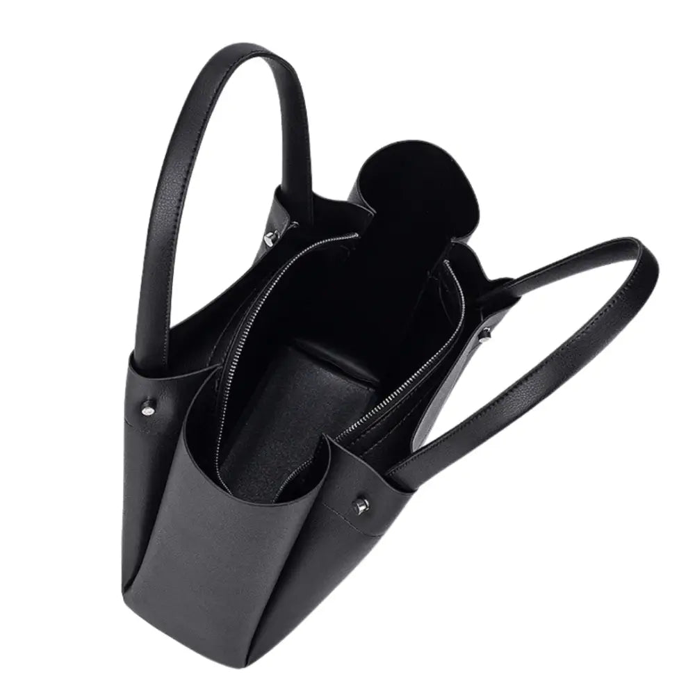 Alt text d’image : Sac à main fourre tout cuir souple Milo en cuir souple