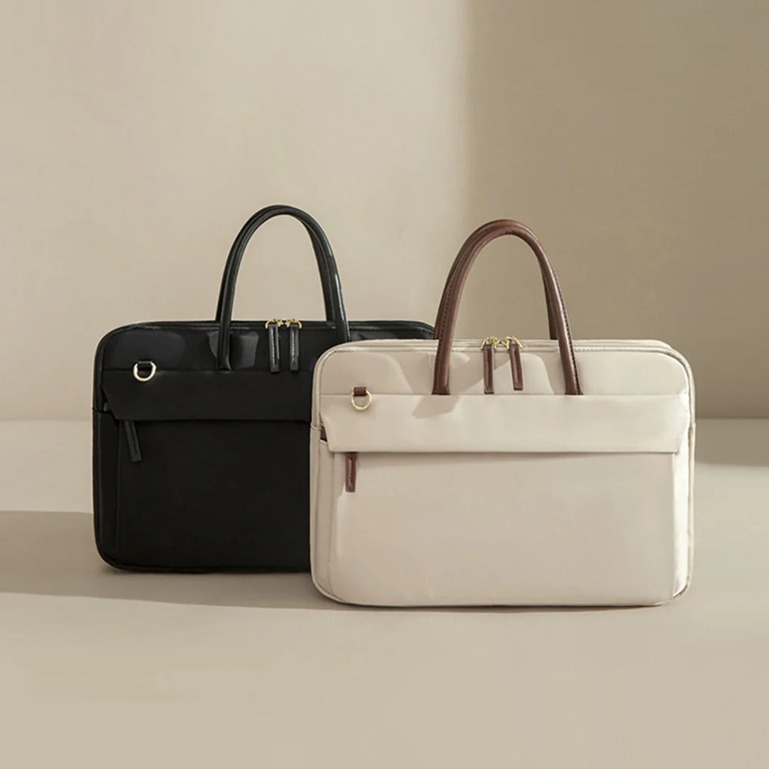 Deux sacs à main ordinateur élégants Orbyte avec finitions cuir pour femme