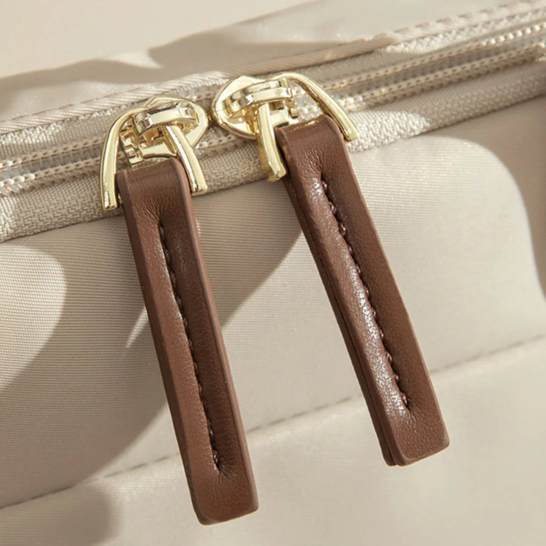 Zipper pulls avec finitions cuir pour sac à main ordinateur élégant femme Orbyte