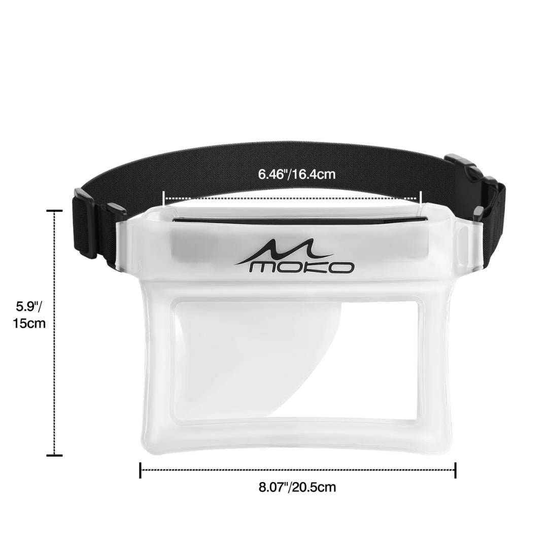Sac banane waterproof pour téléphone IPX8 avec pochette étanche et sangle ajustable