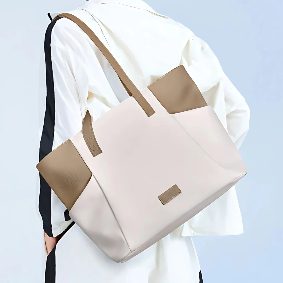 Sac cabas femme ordinateur deux tons pour un style élégant et pratique