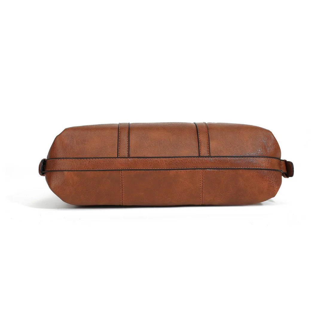 Sac cabas simili cuir Volantis, sac cabas en simili cuir brun pour un style élégant