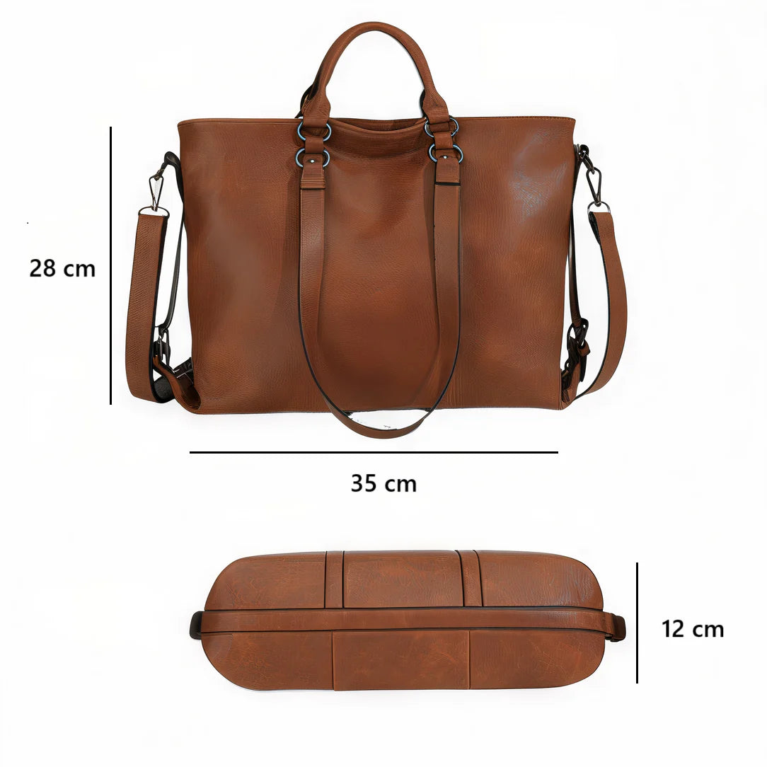 Sac cabas simili cuir Volantis avec dimensions, élégant sac cabas en simili cuir