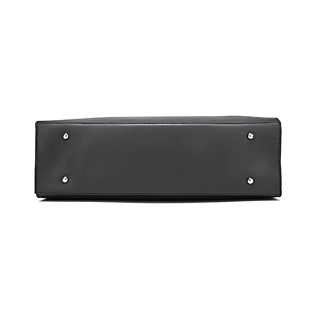 Base de sac de cour noir Tessium rectangulaire pour sac à main élégante