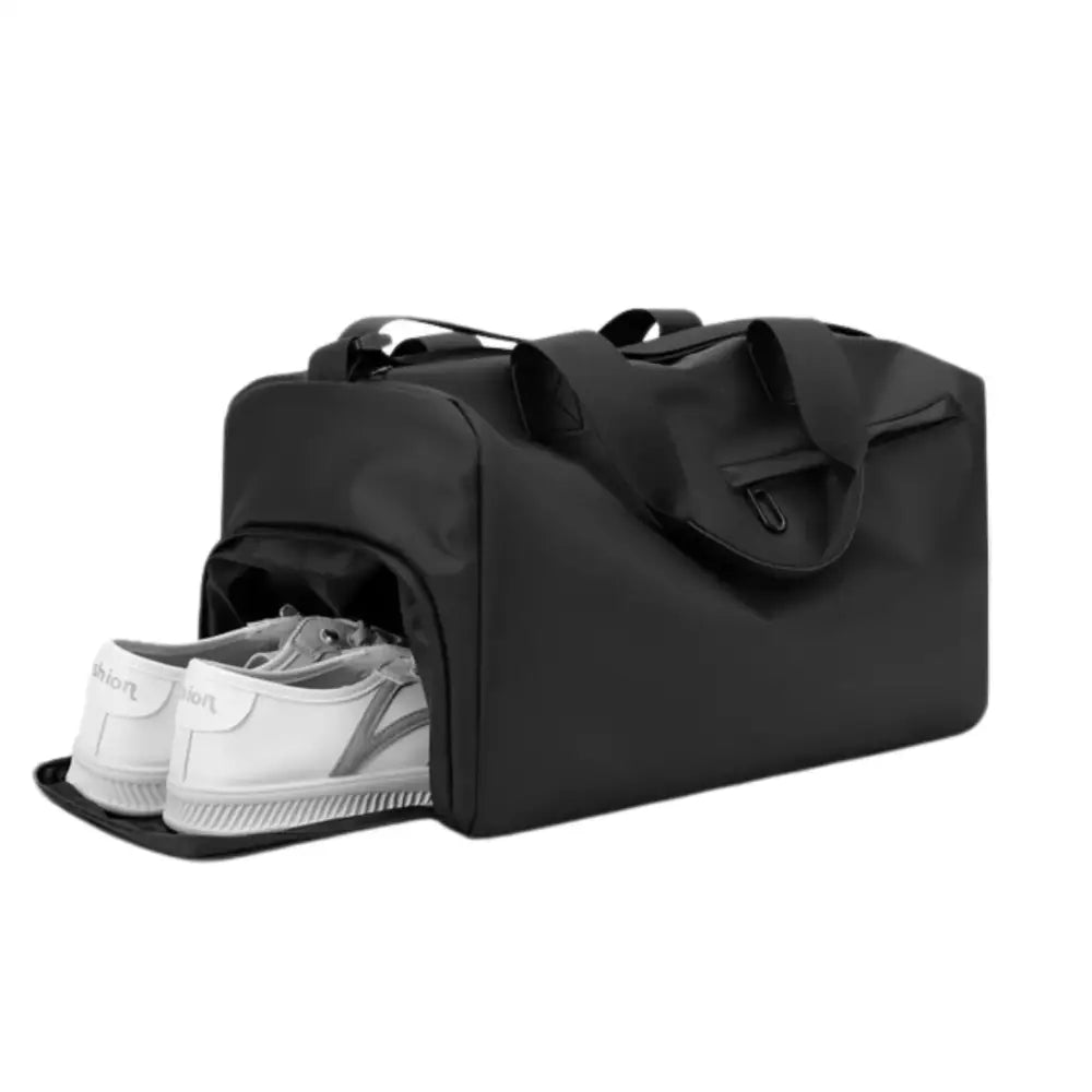 Sac de sport 20l FitRush avec sac de voyage noir et compartiment à chaussures