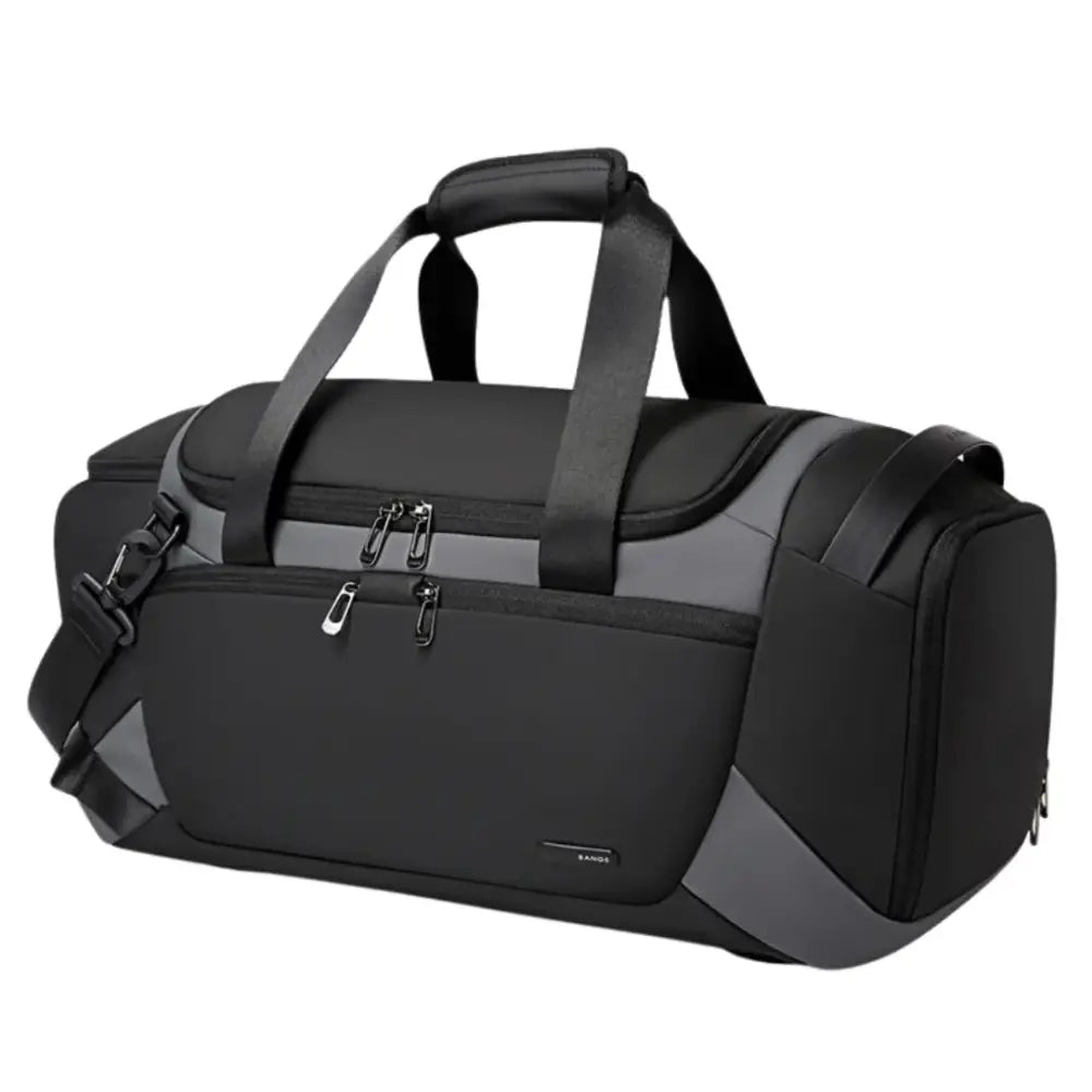 Sac de sport noir et gris.