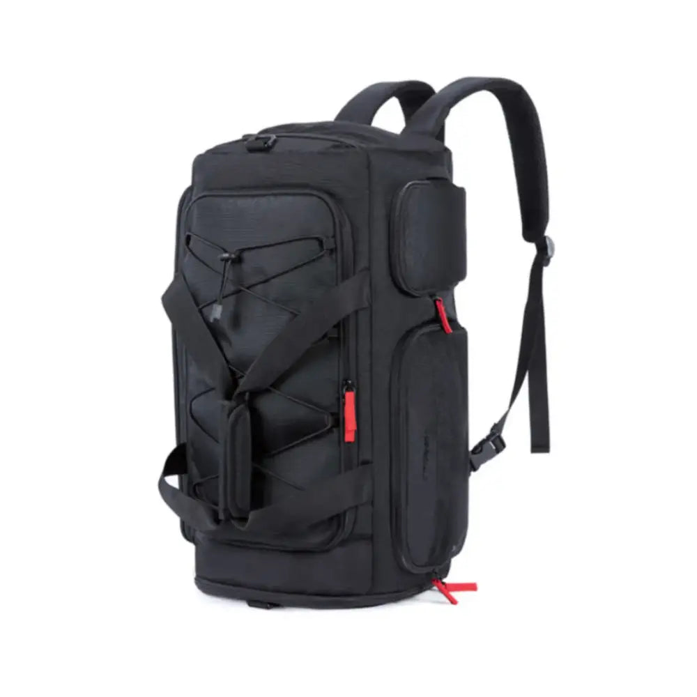 Sac de voyage 40l Travira40 avec sac à dos noir et multiples poches pour voyager