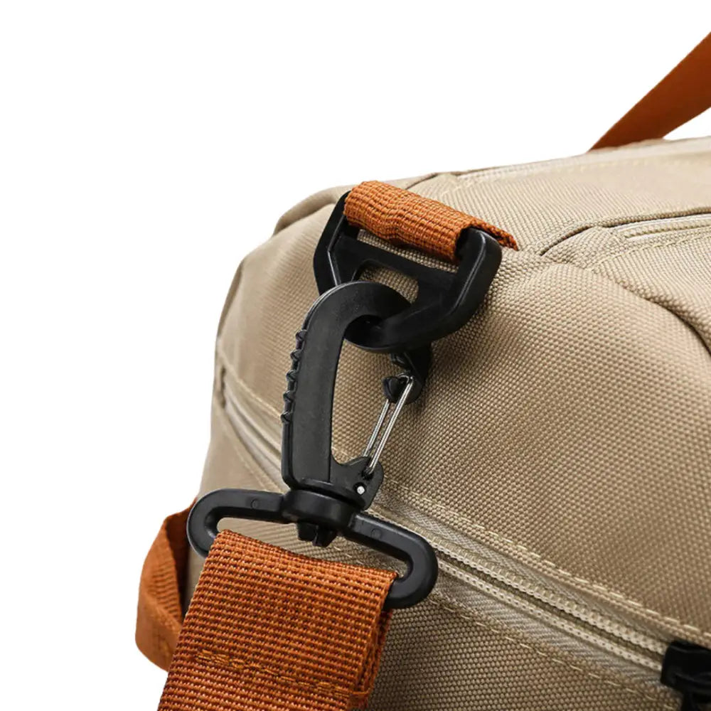 Sac de voyage femme XL Soléa avec sac brun et clip noir