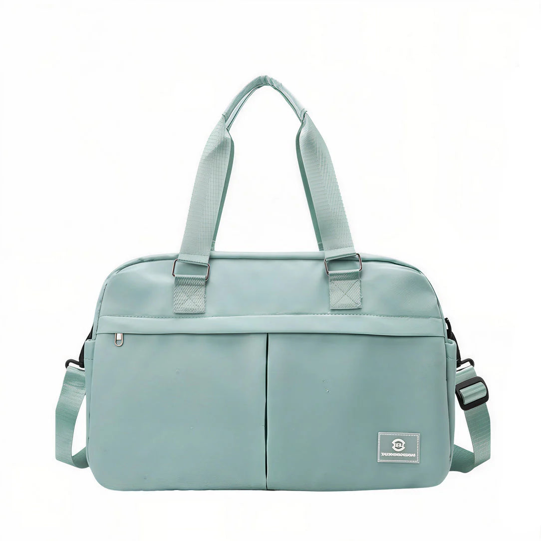 Sac de voyage Valise extensible Mobella en vert menthe avec bandoulière élégante