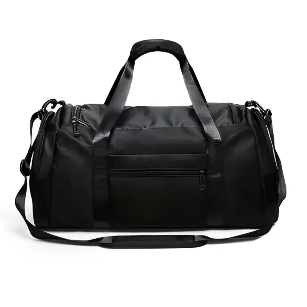 Sac de voyage XXL en cuir noir avec épaule pour voyager élégamment