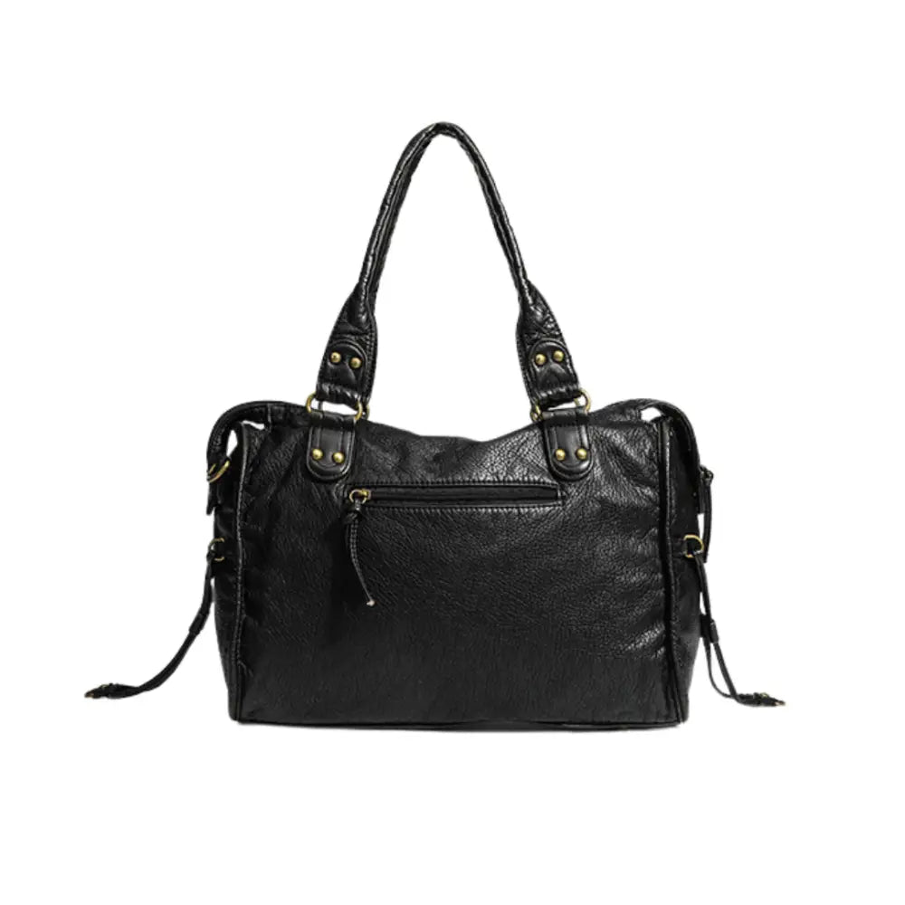 Sac en cuir vintage Klassi avec style rétro et bandoulière en cuir