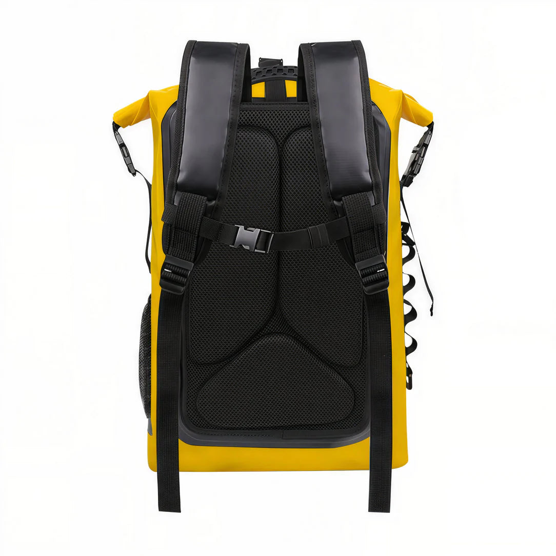 Sac étanche flottant 35L Océan Wave avec sac à dos jaune et noiransurable