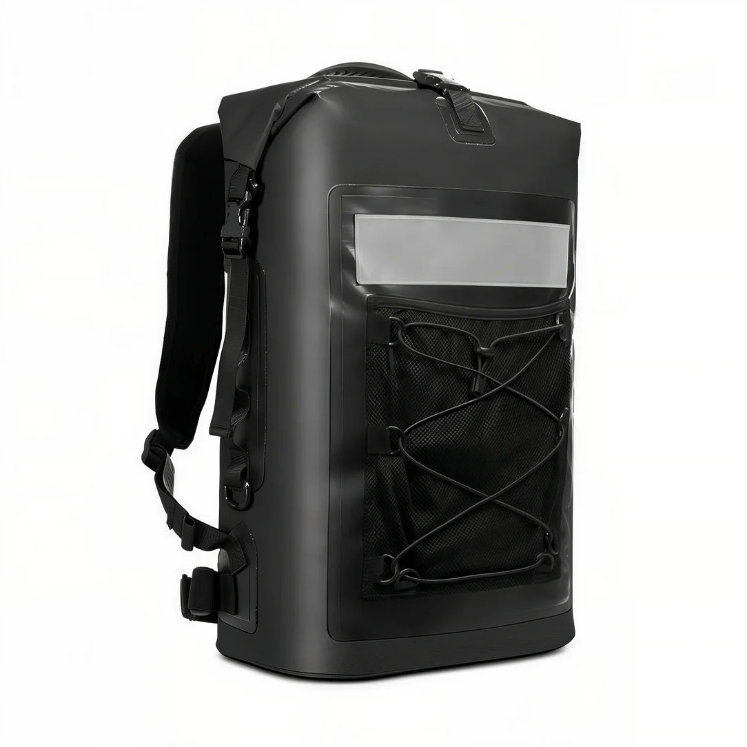 Sac étanche flottant 35L Océan Wave avec sac à dos noir waterproof et résistant