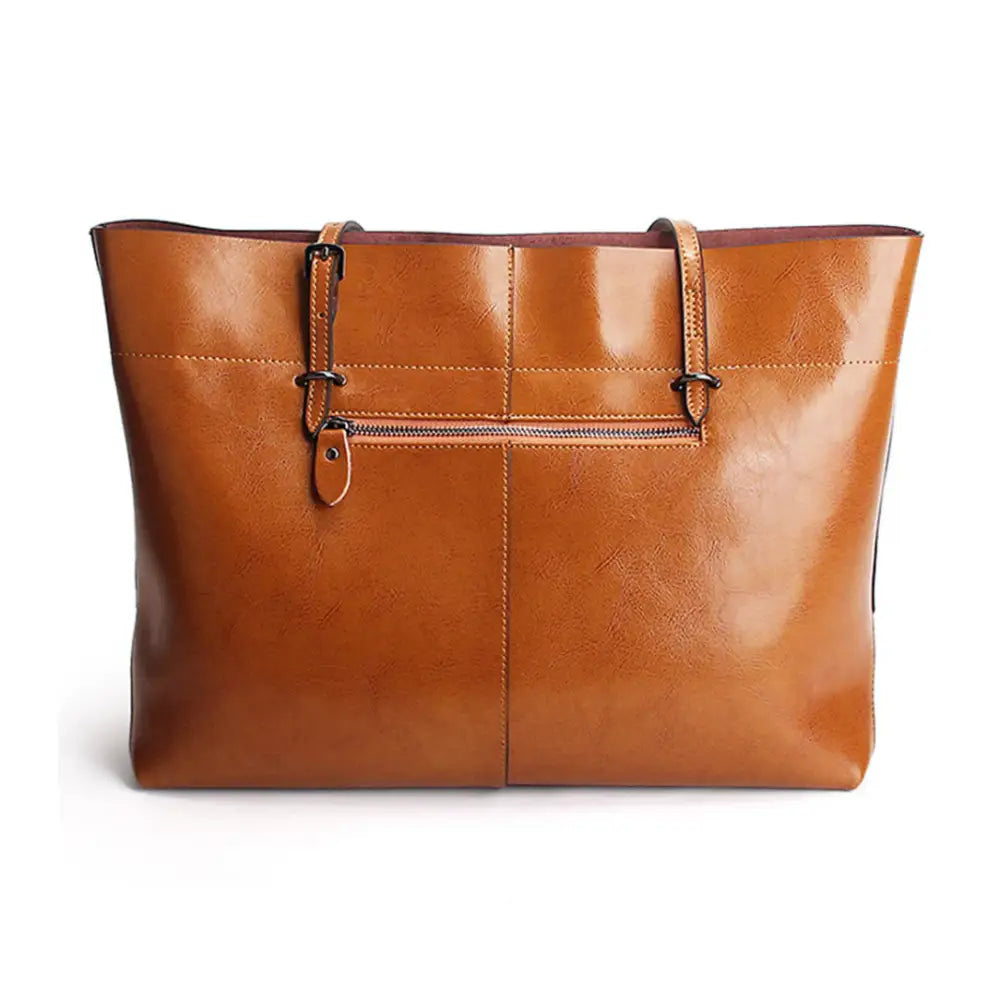 Sac fourre-tout femme cuir marron pour un style élégant et pratique