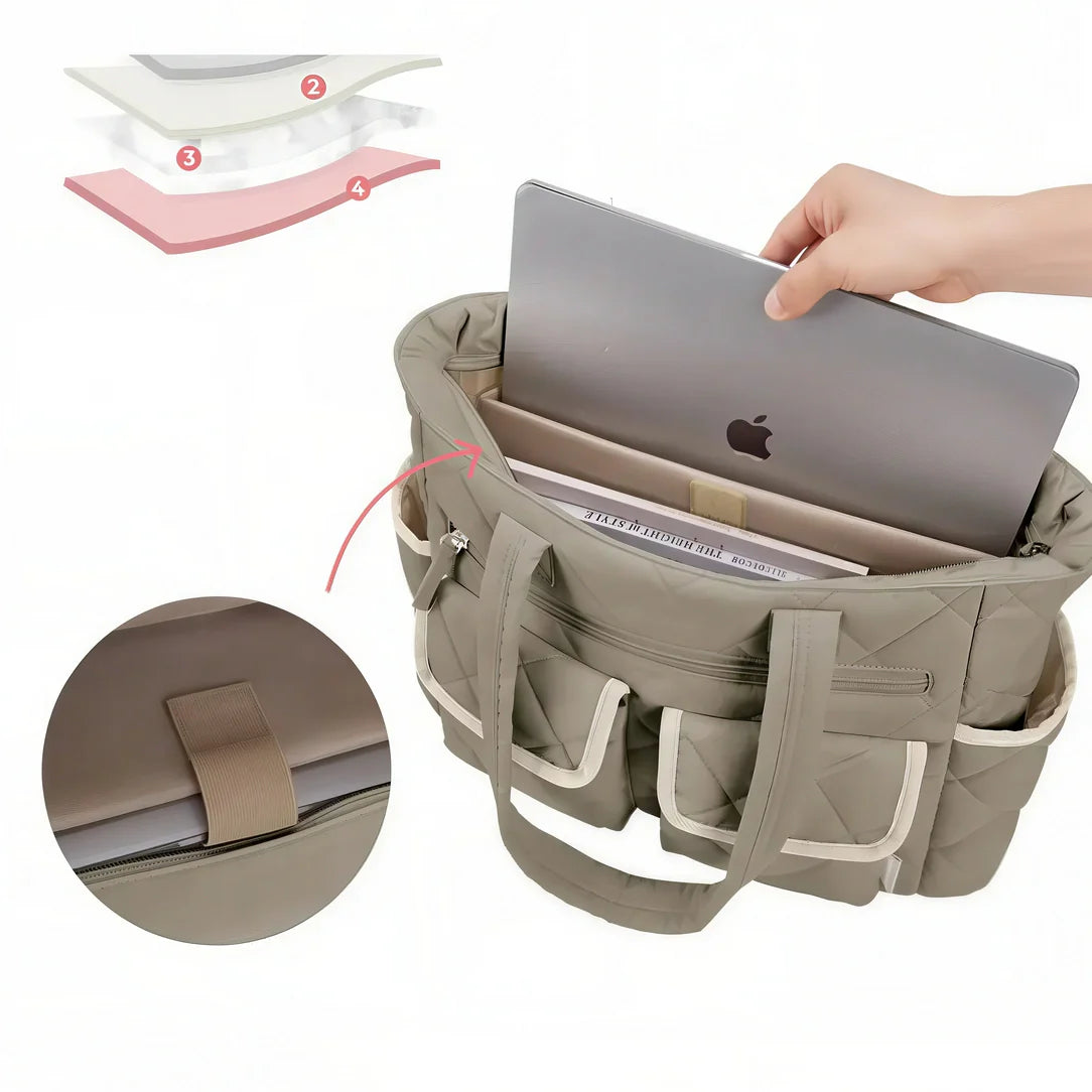 Sac fourre Tilda avec quilting, idéal pour rythmes scolaires et cours Tilda