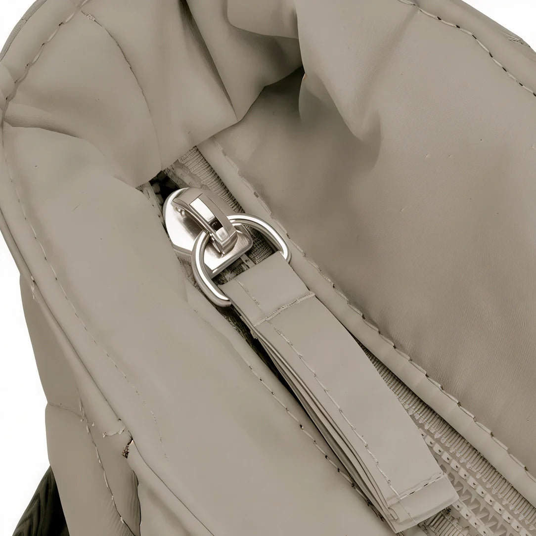Sac fourre Tilda beige zippé idéal pour rythmes scolaires et cours
