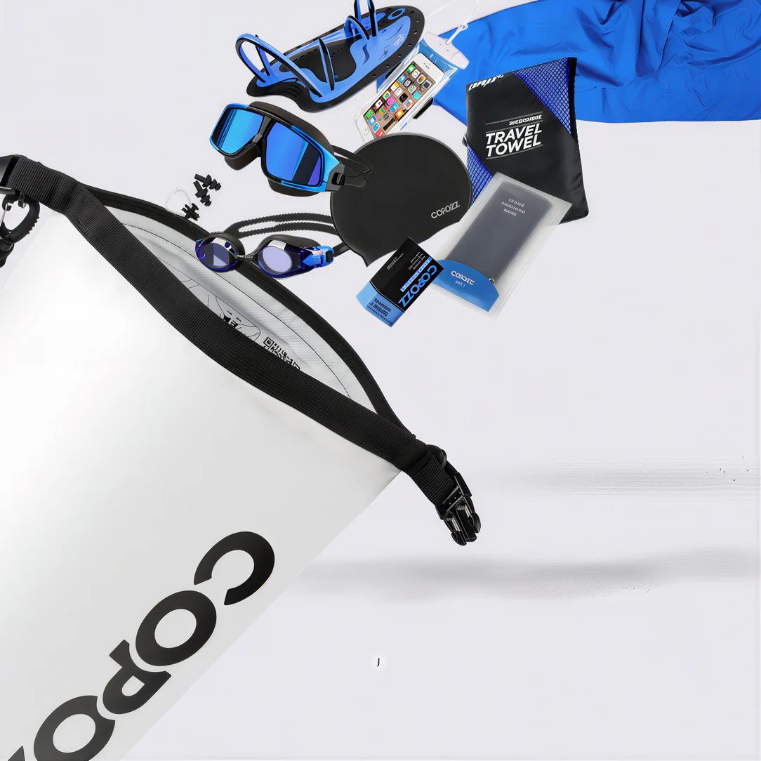 Sac piscine étanche Copozz 15L avec sac étanche waterproof et équipement nautique