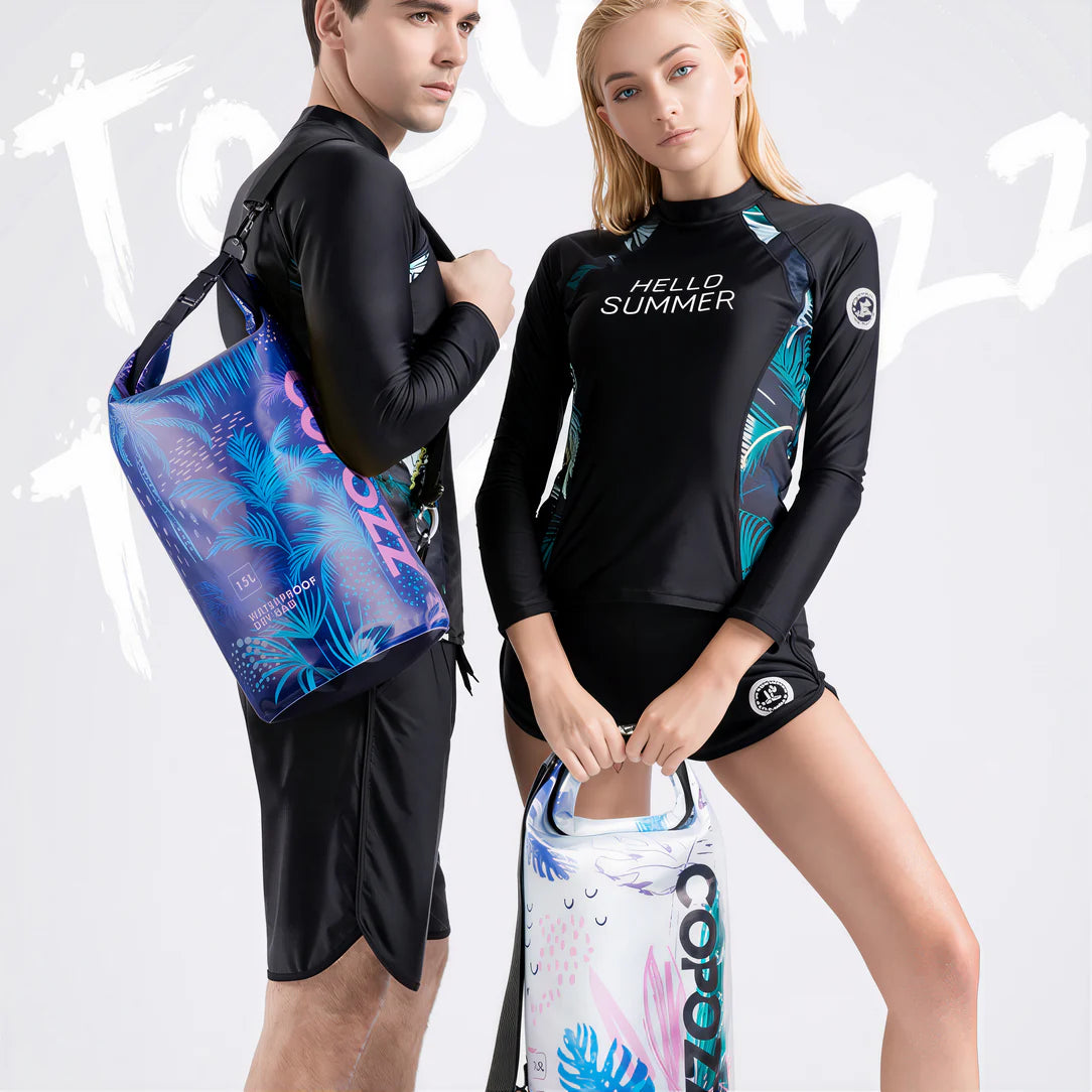 Sac piscine étanche Copozz 15L pour sports nautiques, sac waterproof dry bag