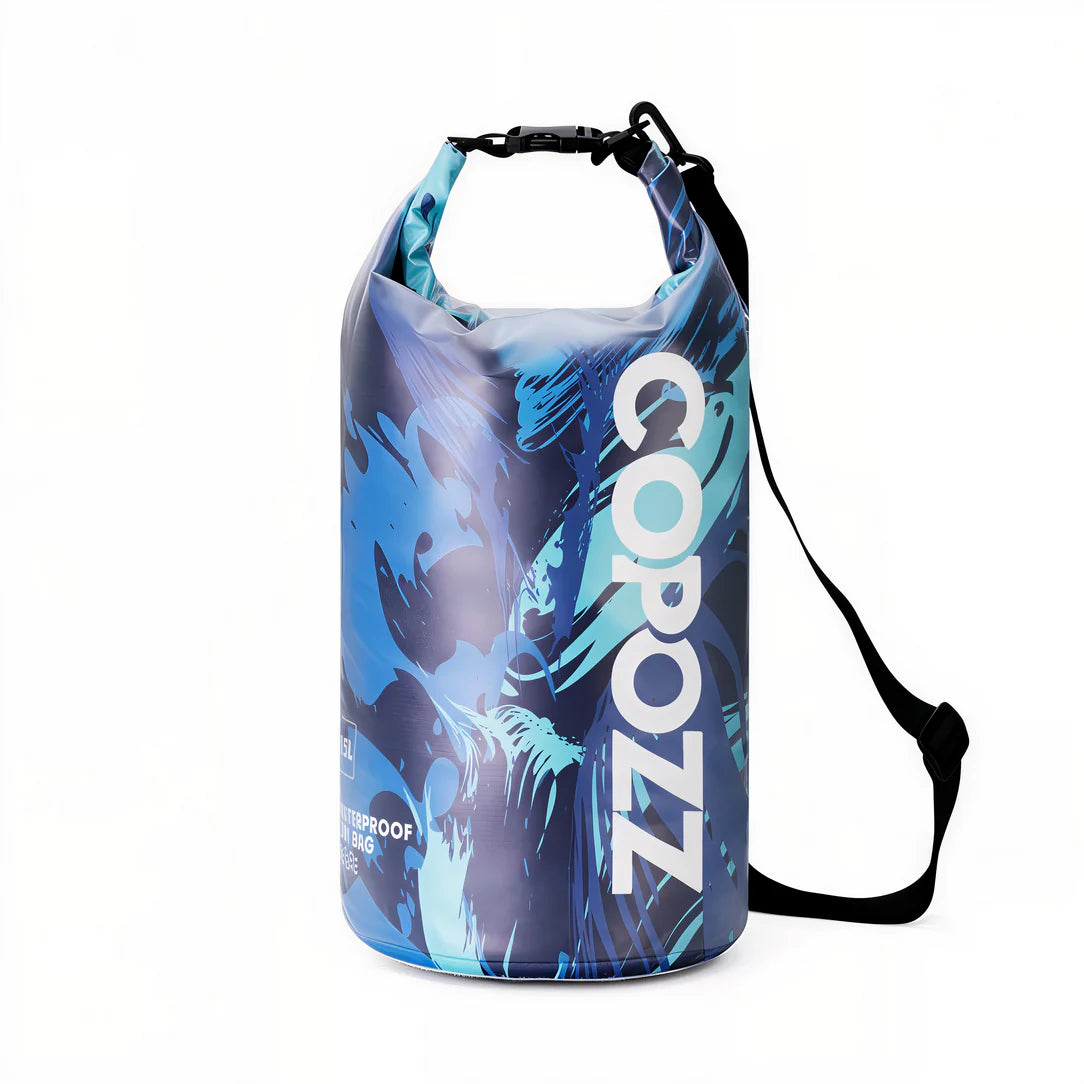 Sac piscine étanche Copozz 15L avec bandoulière, idéal pour sports nautiques