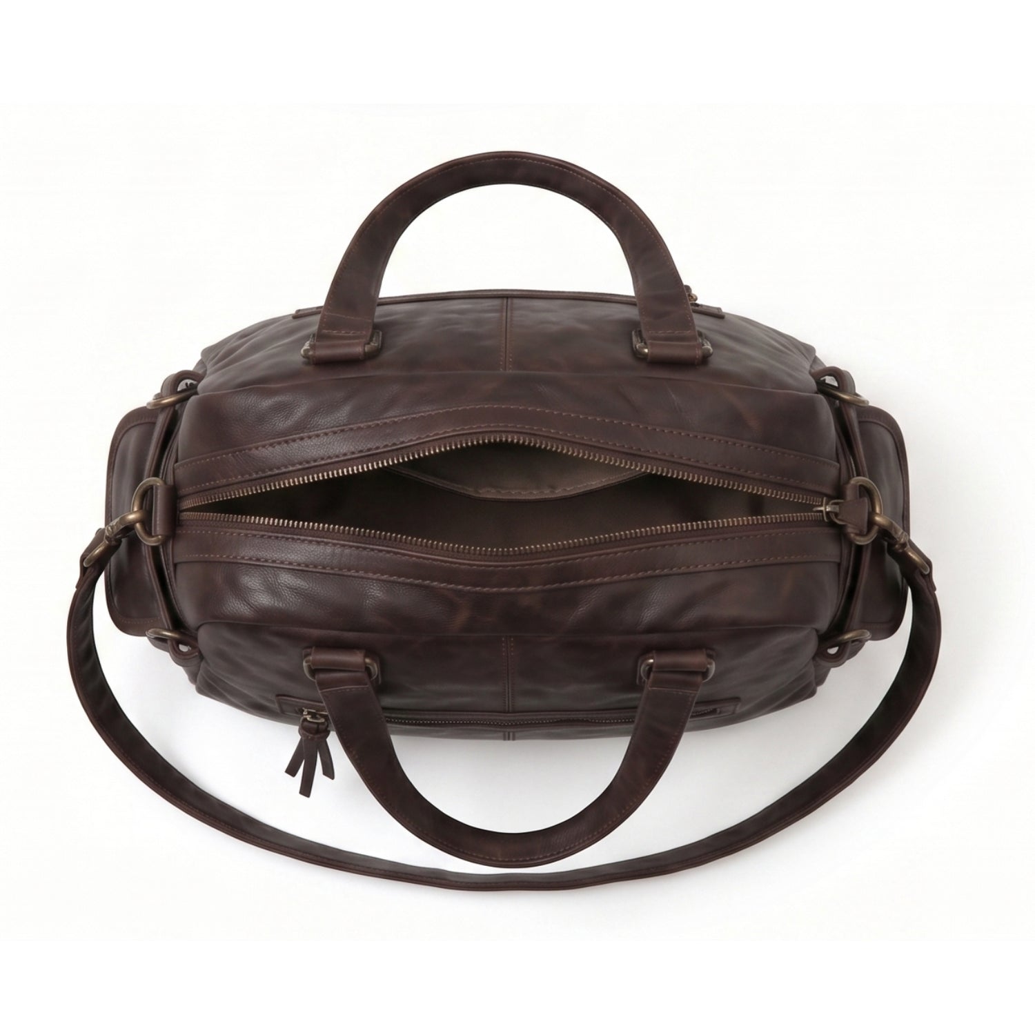 Grand sac de cours à bandoulière multipoches - Léna