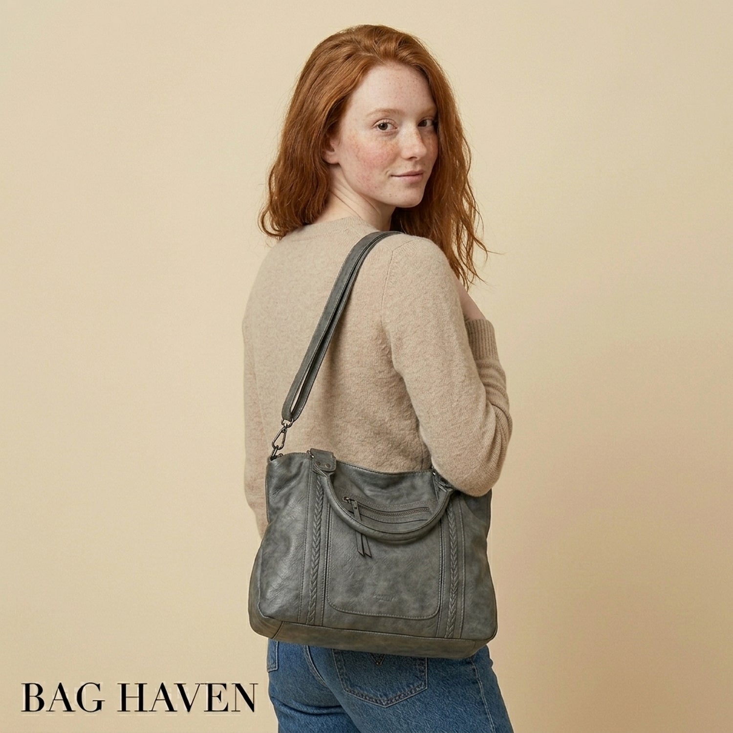 Sac de cours structuré élégant - Athéna