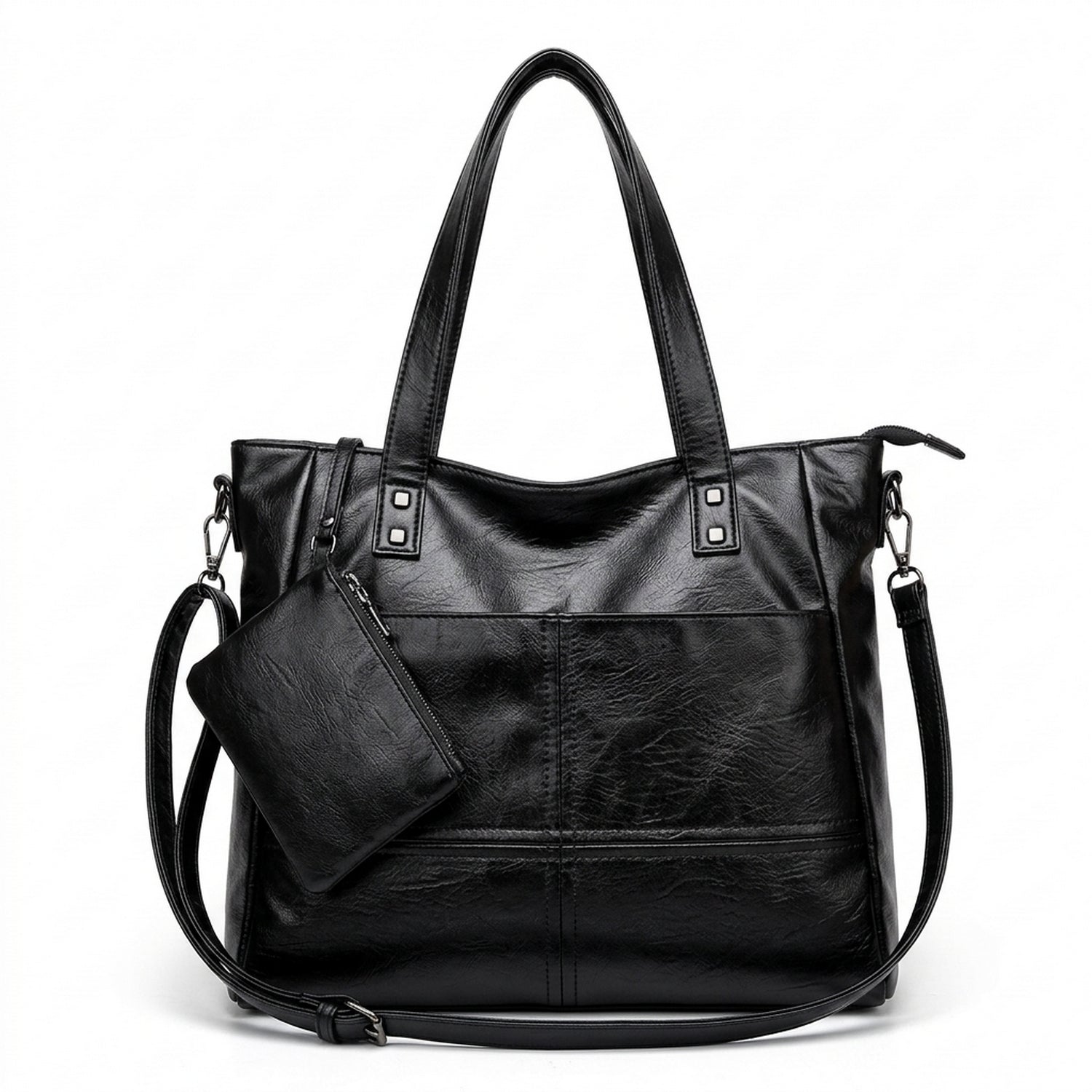 Sac à main verni de cours à bandoulière – Montaigne