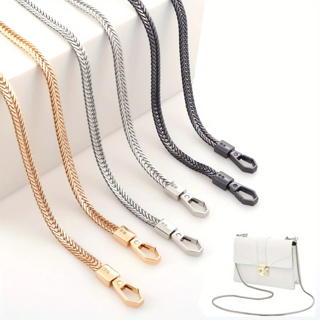 Chaîne serpent en métal pour sac à main avec plusieurs couleurs, d’un serpent élégant