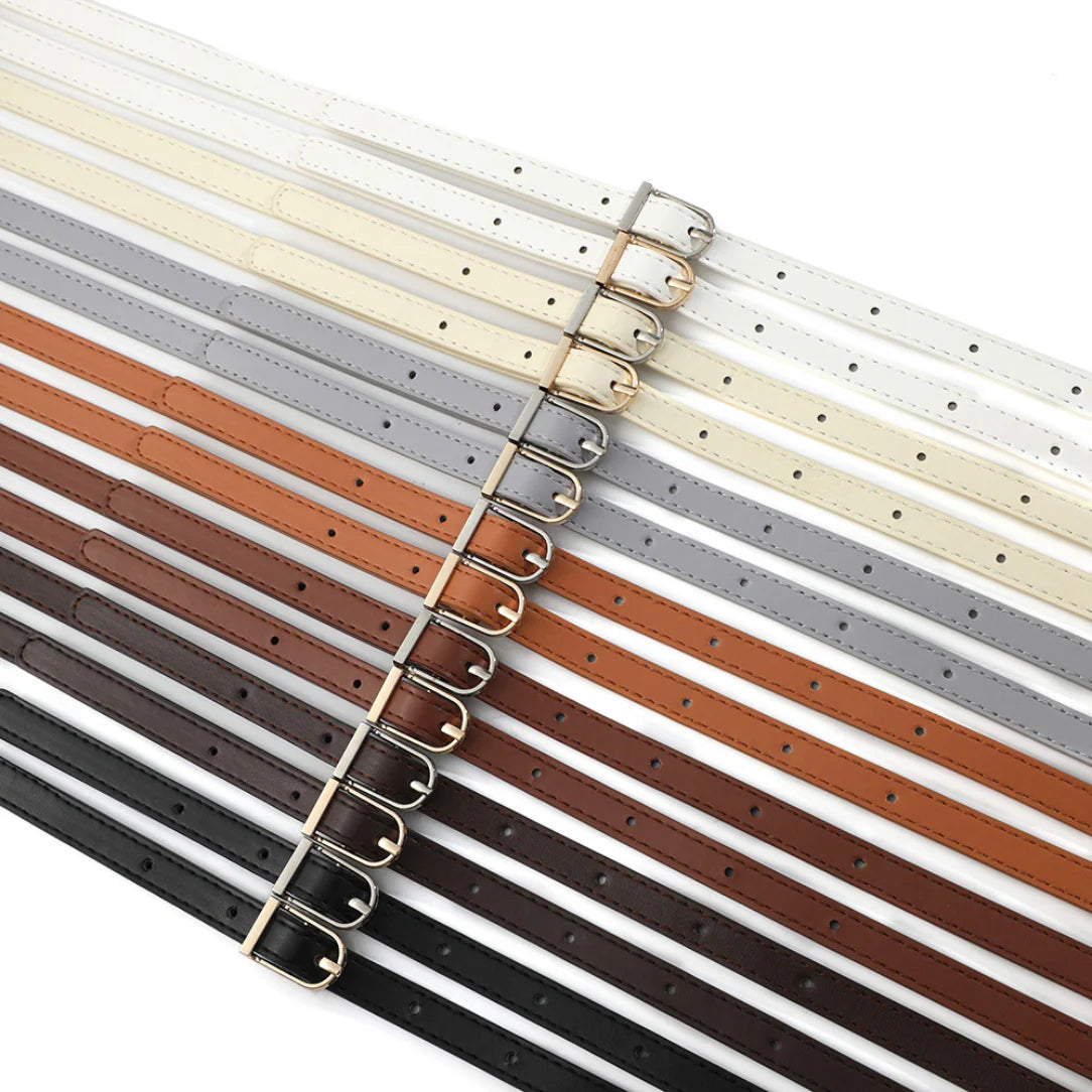 Ceinture en cuir mince assortie pour Anses Fines Sac à Main