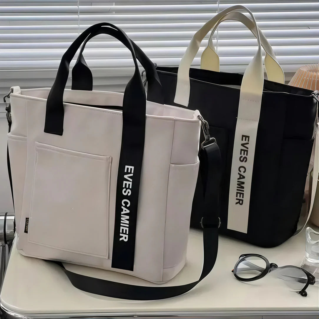 Sac fourre-tout pour femme avec deux tons, modèle Cabas sac fourre tout femme Le Camier