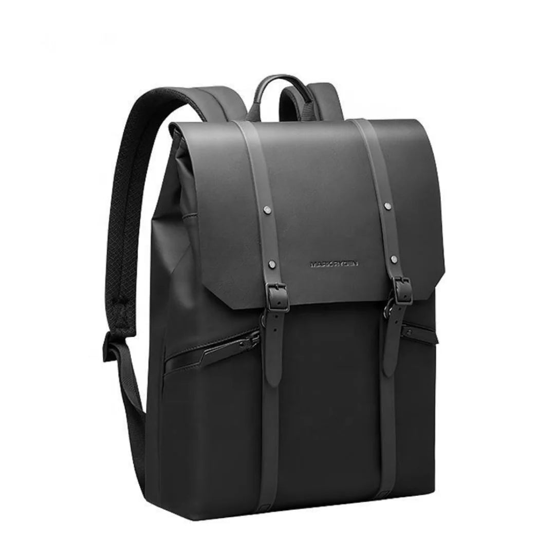 Sac à dos à roulettes noir.