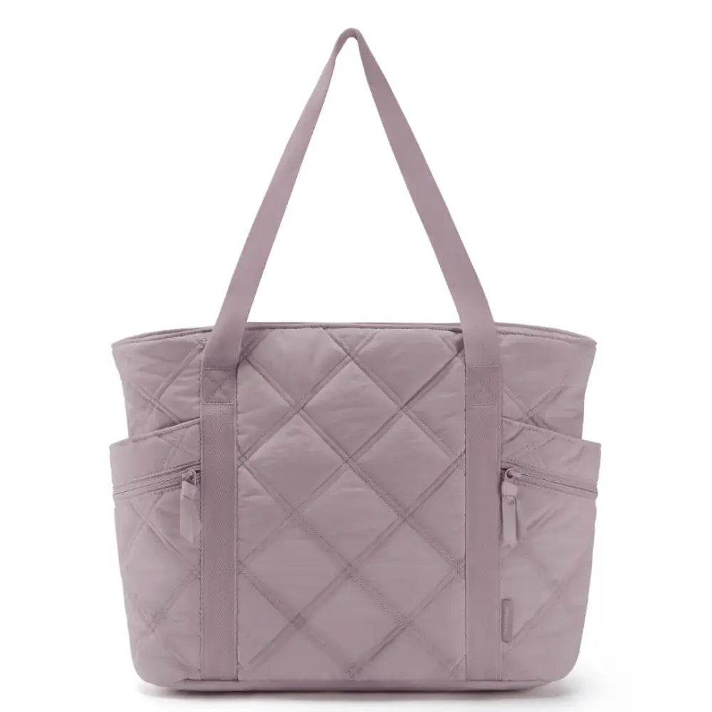 Sac à main matelassé mauve pour femme Grand Sac à Main Cours Lecta