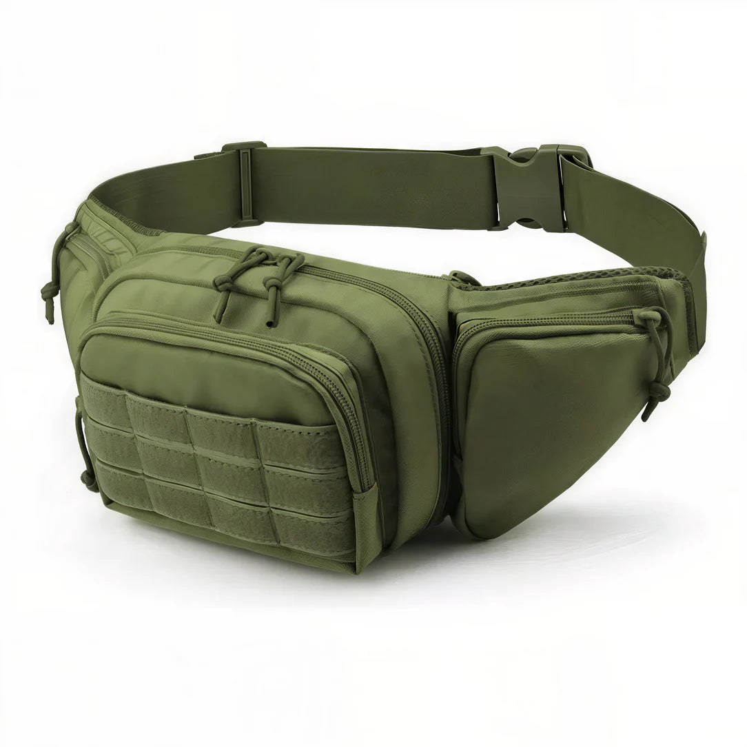 Sac banane tactical Olive green pour aventure et utilité Grand Sac Banane Bandoulière