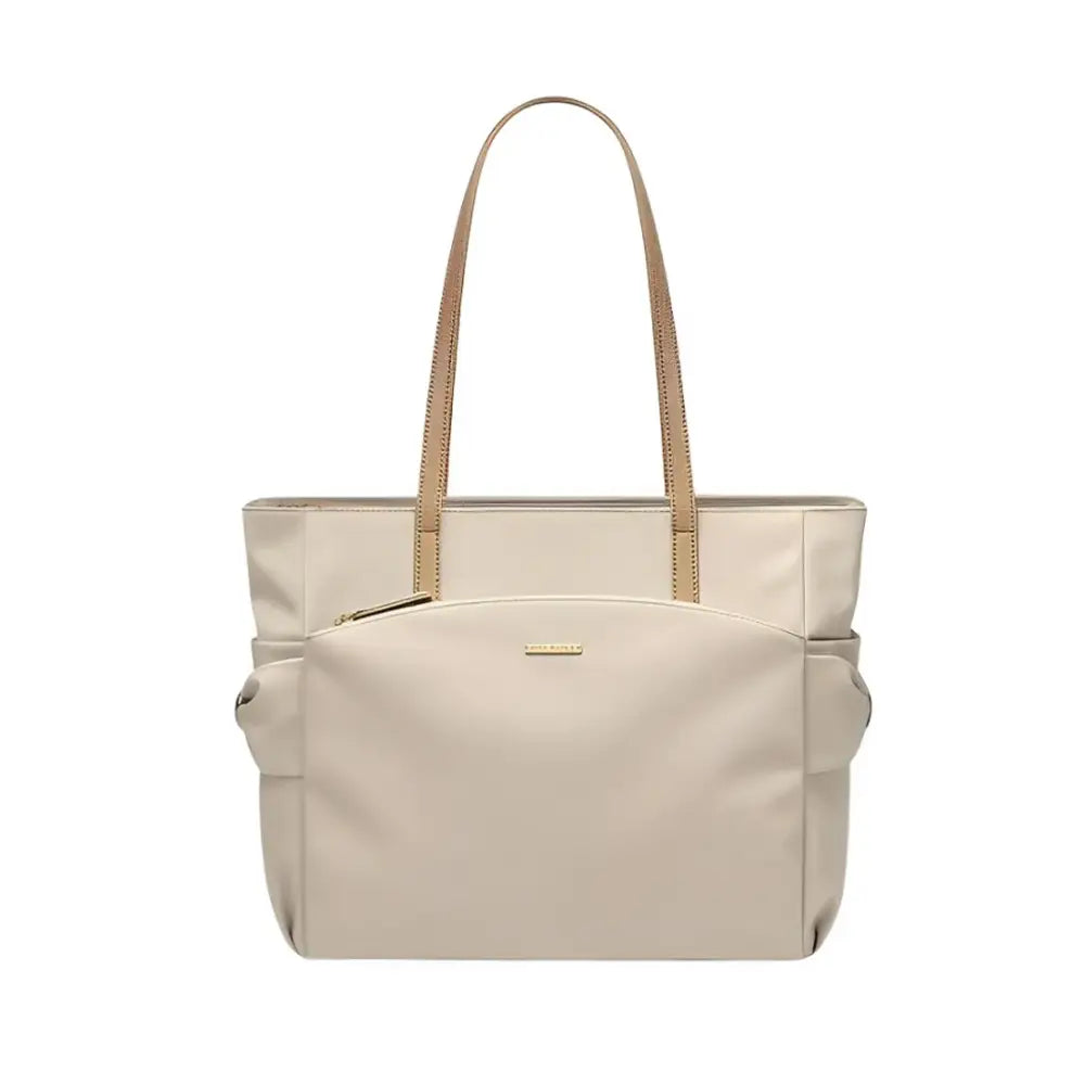 Sac cabas beige avec bretelles tan du Grand Sac Cabas Majesty