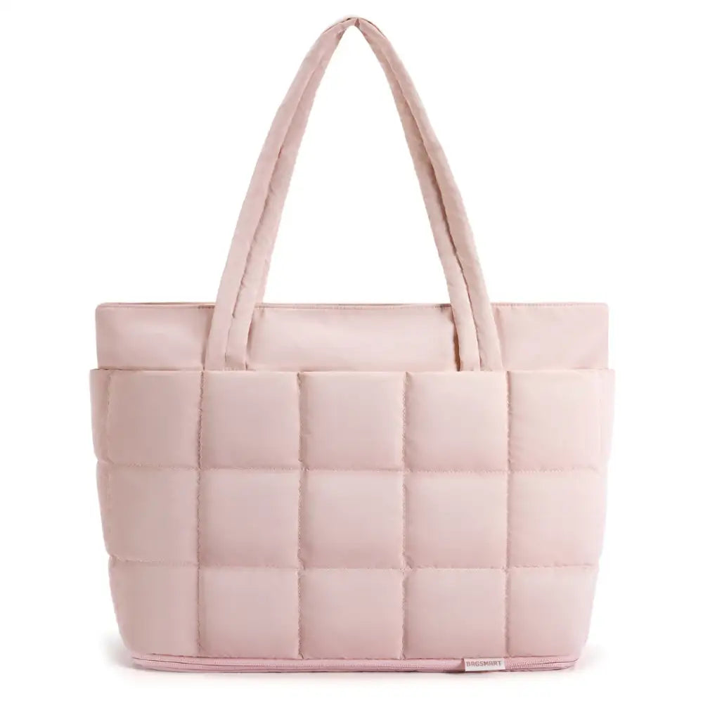 Grand sac fourre-tout Moka avec design rose quilté pour un look élégant