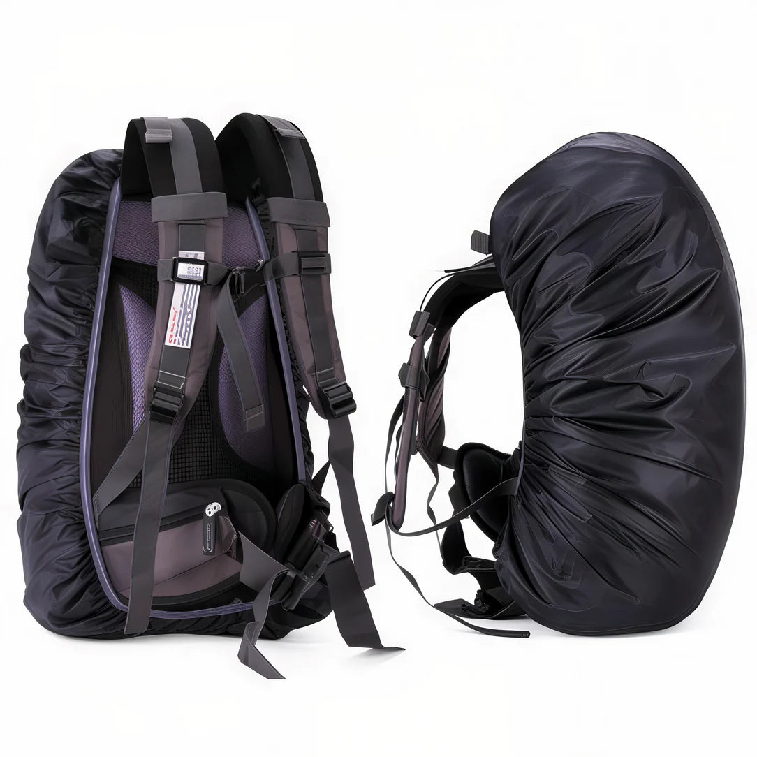Sac à dos avec housse anti-pluie waterproof élastique extensible pour 15-85L