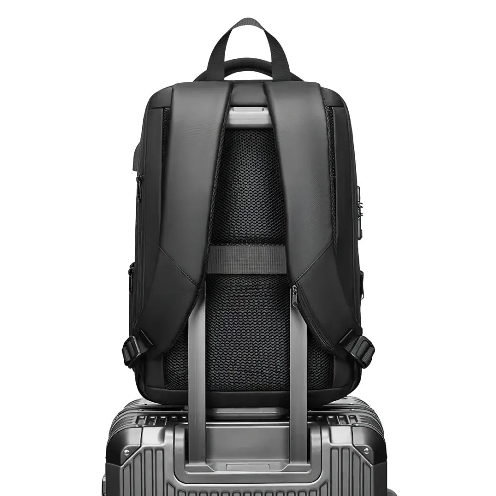 Sac à dos antivol USB avec port USB et sangle de bagage pour sécurité optimale